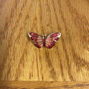 Pink Butterfly Pin Brooch